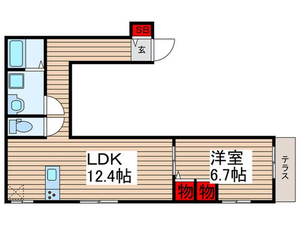 スプルースＫの物件間取画像